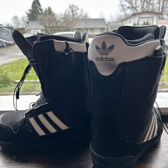 Adidas Snowboarding d69153 Mens Size 8.5 Black White Snowboard Boots main image 6